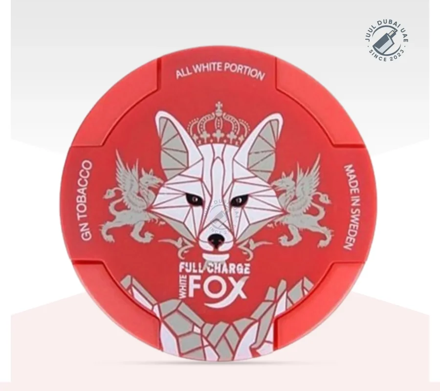 Best White Fox Nicotine Pouch Flavors in UAE 3 Shop now White Fox GN Tobacco 18 mg – Premium vape device in UAE