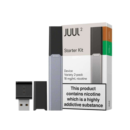 Buy JUUL 2 Starter Kit in Dubai, UAE, including device and pods for a complete premium vaping experience