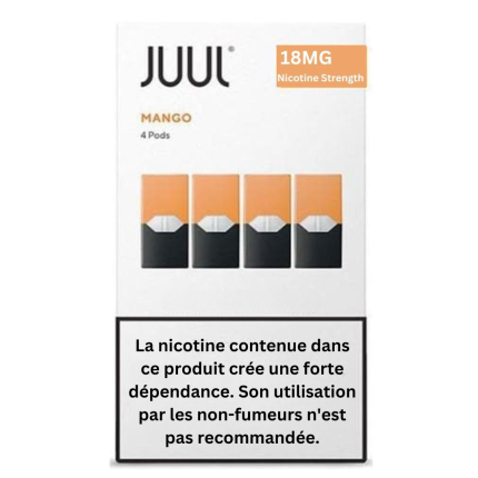 JUUL Pods Virginia Tobacco 5% 7 Buy JUUL Mango pods 18mg nicotine, 4-pack in UAE now with special discount at Juul Dubai