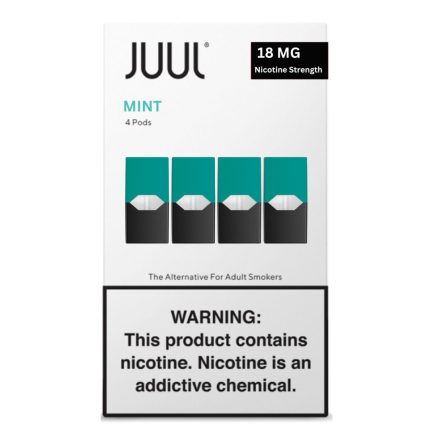 Buy JUUL Mint pods 18mg nicotine, 4-pack in Dubai vape