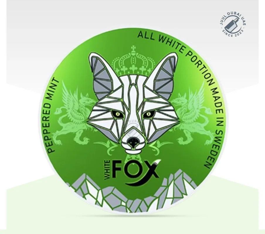 Best White Fox Nicotine Pouch Flavors in UAE 5 White Fox Peppered Mint 18 mg in Dubai UAE