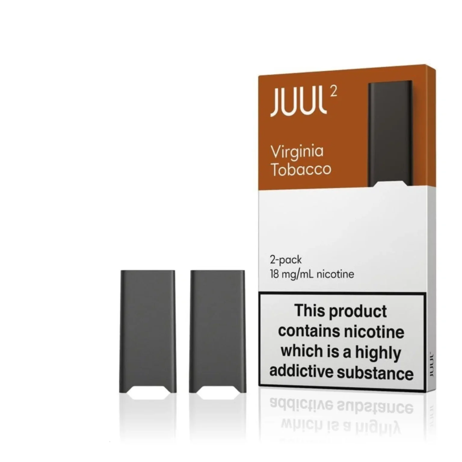 Virginia Tobacco JUUL 2 Pods 1 JUUL 2 Virginia Tobacco pods, offering rich tobacco flavor and 5% nicotine strength for vape lover