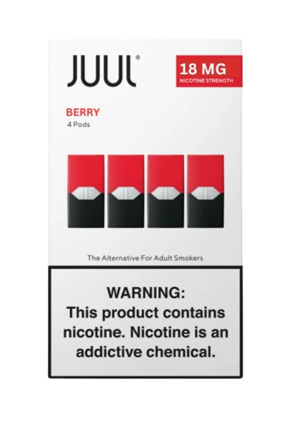 JUUL Berry Pods 18MG 4PcPack now available in UAE