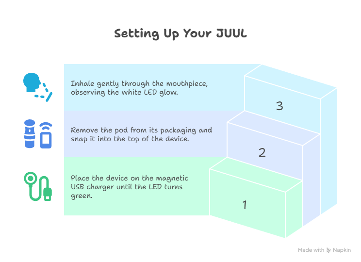 Beginner’s Guide to JUUL: How It Works & What You Need 3 Setting Up Using Your JUUL visual selection