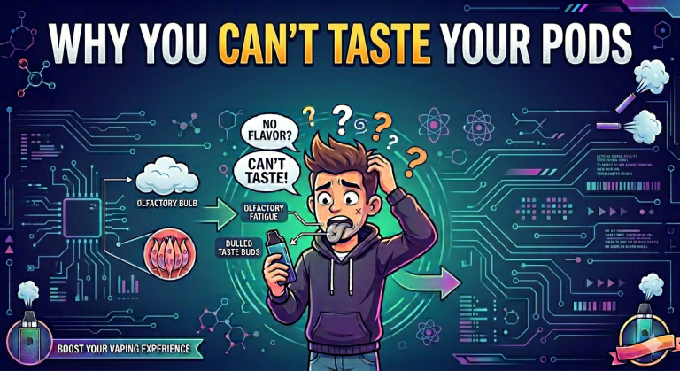 Understanding “Vaper’s Tongue”: Why You Can’t Taste Your Pods