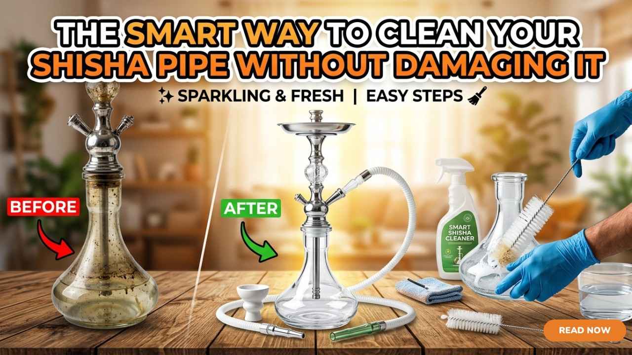 The Smart Way to Clean Your Shisha Pipe Without Damaging It 2 The Smart Way to Clean Your Shisha Pipe Without Damaging It