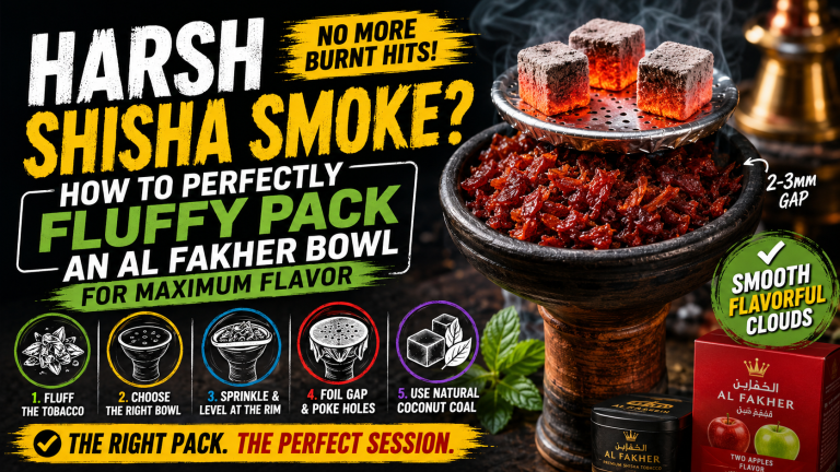 Harsh Shisha Smoke How to Perfectly Fluffy Pack an Al Fakher Bowl for Maximum Flavor