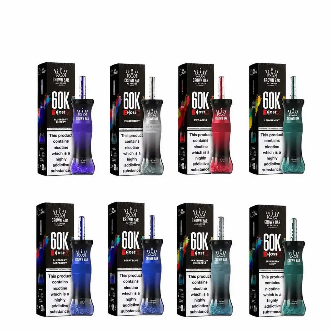 Al Fakher Crown Bar E Hose X 60000 Puffs Disposable Vape 1 Al Fakher Crown Bar E Hose X 60000 Puffs disposable vape in Dubai