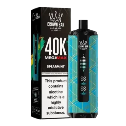 Al Fakher Crown Bar Mega Max 40000 Puffs Spearmint Disposable Vape Device in UAE