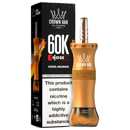 order Al Fakher Crown Bar E-Hose 60000 Puffs Cool Mango in Dubai