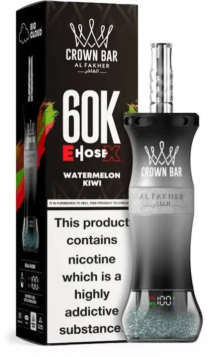 Al Fakher E-Hose X Crown Bar 60000 Puffs Watermelon Kiwi in Dubai