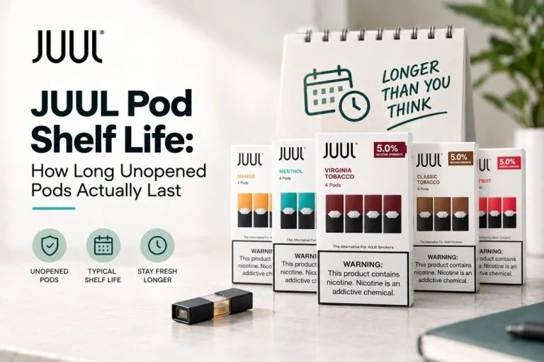 JUUL Pod Shelf Life: How Long Unopened Pods Actually Last