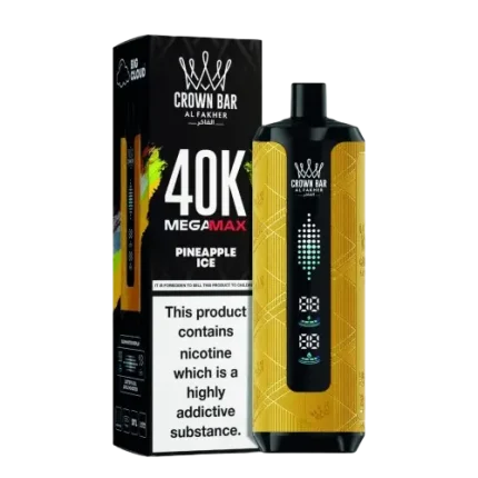 Buy Al Fakher Crown Bar Pineapple Ice Mega Max 40000 Puffs in Dubai