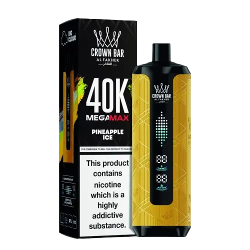 Al Fakher Crown Bar Mega Max 40000 Puffs Pineapple Ice 1 Buy Al Fakher Crown Bar Pineapple Ice Mega Max 40000 Puffs in Dubai