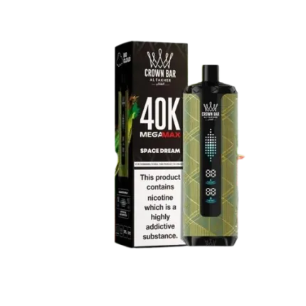 Al Fakher Crown Bar Space Dream Mega Max 40000 Puffs rechargeable disposable vape with Space Dream flavor