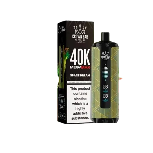Al Fakher Crown Bar Space Dream Mega Max 40000 Puffs 1 Al Fakher Crown Bar Space Dream Mega Max 40000 Puffs rechargeable disposable vape with Space Dream flavor
