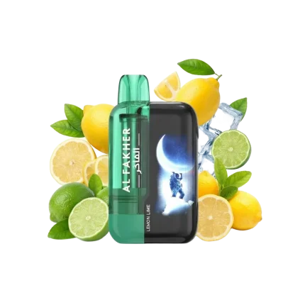 Al Fakher Ultra 40000 Puffs Cherry Fiesta 4 Al Fakher Ultra 40000 Lemon Lime, rechargeable with USB-C and available in Sharjah