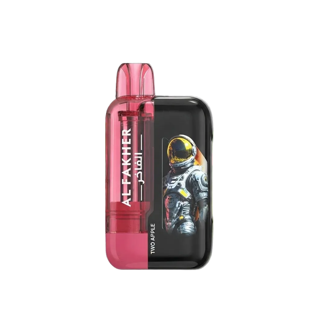 Al Fakher Ultra 40000 Puffs Two Apple 1 Al Fakher Ultra 40000 Puffs Two Apple disposable vape front view available across the UAE